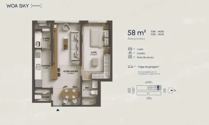 Apartamento com 1 quarto à venda na Rua Eugênio Raulino Koerich, 100, Campinas, São José