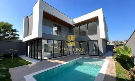 Sobrado LUXUOSO, com PISCINA INCRÍVEL,  4 SUÍTES à venda, 440 m² por R$ 4.300.000 - Condomínio Residencial Alphaville II - São José dos Campos/SP