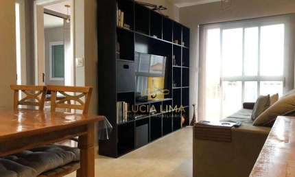 Apartamento INCRÍVEL com SACADA VISTA MARAVILHOSA, 1 dormitório à venda, 45 m² por R$ 539.000 - Vila Adyana - São José dos Campos/SP