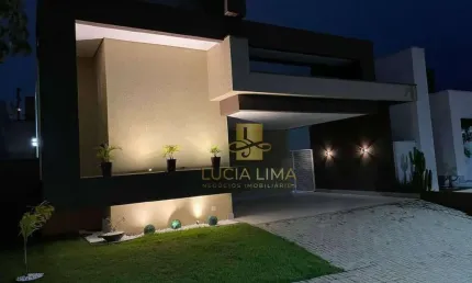 MAGNIFICA Casa LUXUOSA para ALUGAR MOBILIADA, com PISCINA, 3 dormitórios, 150 m² por R$ 6.300/mês - Condomínio Terras do Vale - Caçapava/SP