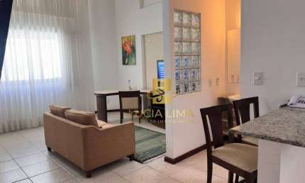 Apartamento MARAVILHOSO Duplex para ALUGAR no JARDIM AQUARIUS,  com 1 dormitório, 70 m² por R$ 4.300/mês - São José dos Campos/SP