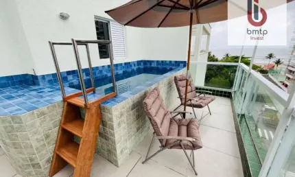 Cobertura com 3 dormitórios à venda, 98 m² por R$ 897.000,00 - Centro - Bertioga/SP