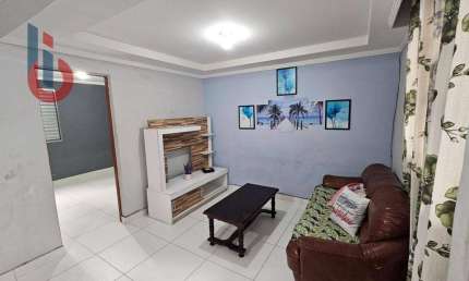 Apartamento com 2 dormitórios à venda, 54 m² por R$ 210.000,00 - Chácara Vista Linda - Bertioga/SP
