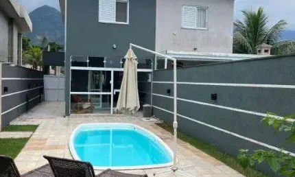 Casa em condomínio fechado com 3 quartos à venda em Boraceia, Bertioga  por R$ 950.000