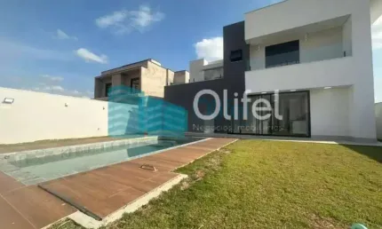Linda casa no  condomínio  santa isabel na cidade de louveira para quem procura espaço, modernismo, sofisticação, sossego e excelente iluminação. o imóvel dispõe de 525m² de terreno e 414m² de constru