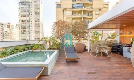 Cobertura à venda na rua gararu, 202, vila nova conceição, são paulo por r$ 5.980.000