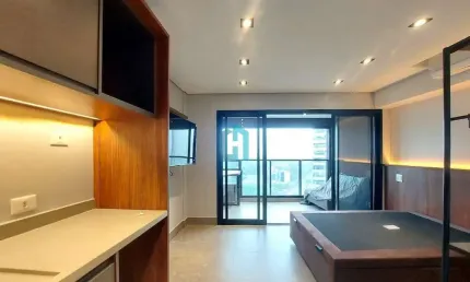 Apartamento com 1 quarto para alugar na avenida açocê, 50, moema, são paulo por r$ 3.500