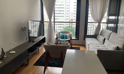 Apartamento com 1 quarto para alugar na Avenida Jurucê, 194, Moema, São Paulo por R$ 6.000