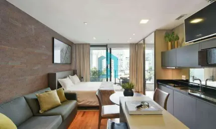 Apartamento com 1 quarto à venda na Rua Elvira Ferraz, 250, Vila Olímpia, São Paulo por R$ 980.000