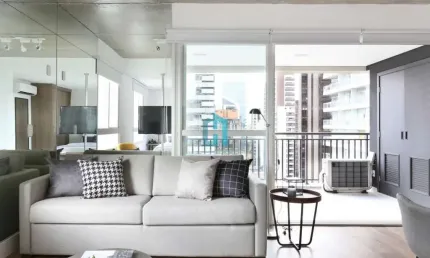 Apartamento com 1 quarto para alugar na Rua Jean Peltier, 311, Brooklin, São Paulo por R$ 4.800