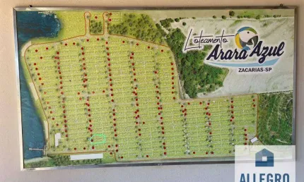 Terreno à venda, 478 m² por R$ 250.000,00 - Centro - Zacarias/SP