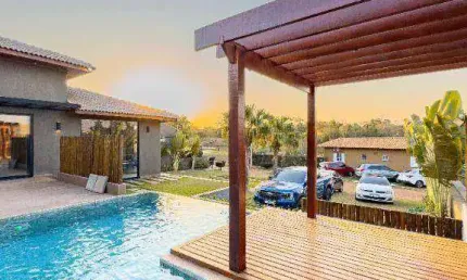 Rancho com 4 dormitórios à venda, 533 m² por r$ 2.900.000 - condomínio terra da barra - mendonça/sp