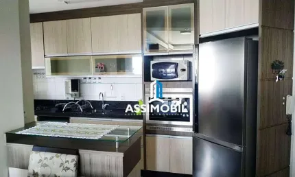 Apartamento mobiliado com 2 dormitórios à venda, 70 m² por r$ 550 - cidade universitária pedra branca - palhoça/sc