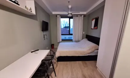 Apartamento com 1 quarto  para alugar, 19.00 m2 por r$1250.00  - centro - curitiba/pr