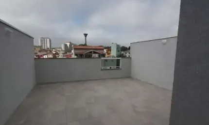 Cobertura para venda em santo andré, jardim santo andré, 2 dormitórios, 1 banheiro, 1 vaga