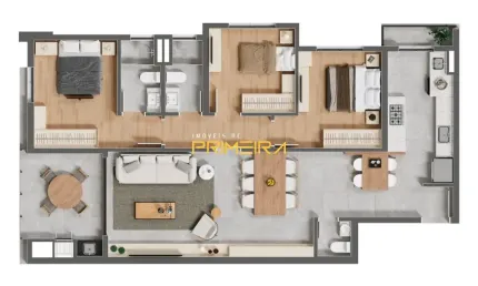 Apartamento com 3 quartos à venda na Rua Carlos de Campos, 943, Boa Vista, Curitiba