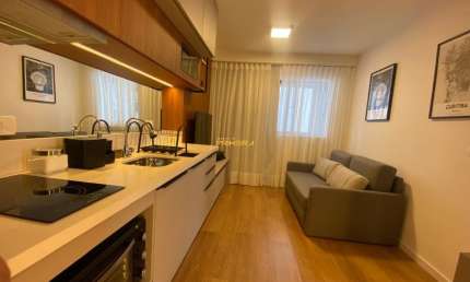 STUDIO MOBILIADO NO EDIFÍCIO LINS COM 1 QUARTO NO CENTRO