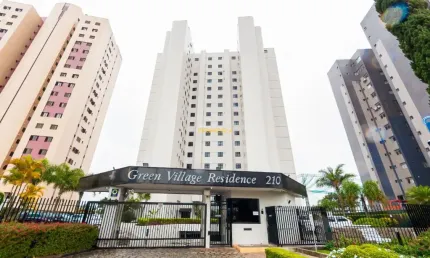Resid. Green Village - Apto 3 dormitórios (2suítes), e 2 vagas no Cabral.