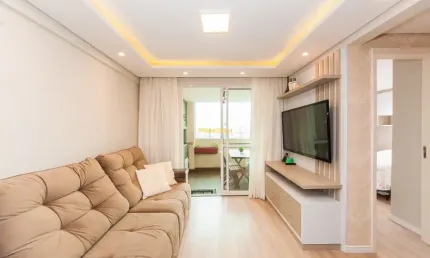 Resid. Paris - Apto 2 dormitórios, semi mobiliado, com vaga de garagem no Bairro Novo Mundo.