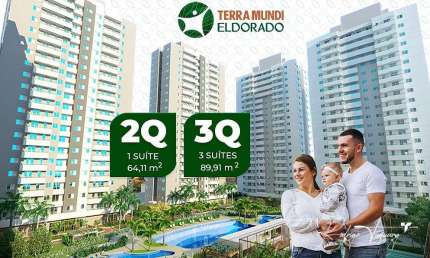 Terra Mundi Eldorado – Apartamento à venda no Residencial Eldorado com 2 ou 3 quartos, de 60 a 74 m² e conceito home resort