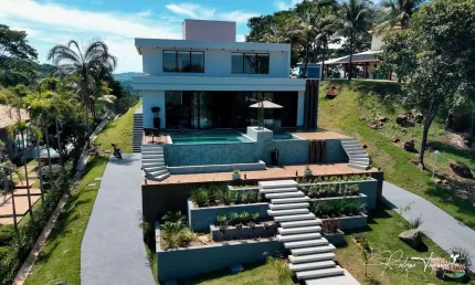 Sobrado mobiliado à venda no aldeia do vale com 6 suítes, 775 m² de construção e lazer completo
