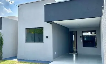 Casa no setor residencial monte cristo – 72 m², 2 quartos, quintal e acabamento de alto padrão