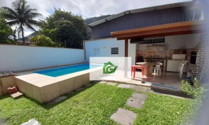 Casa com 4 dormitórios para alugar, 240 m² por R$ 5.500,00/mês - Sumaré - Caraguatatuba/SP