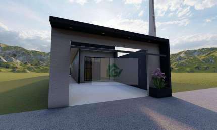 Casa nova com 2 dormitórios Suíte à venda, 65 m² por R$ 350.000 - Golfinho - Caraguatatuba/SP