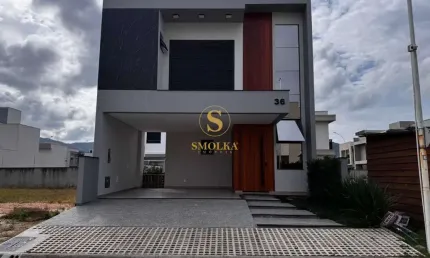 Casa em condomínio fechado com 3 quartos à venda na avenida wilson castelo branco, centro, biguaçu, 165 m2 por r$ 1.200.000