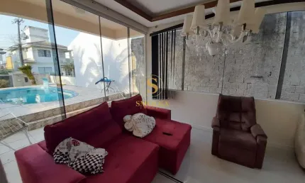 Casa em condomínio fechado com 4 quartos à venda na rua da saracura, pedra branca, palhoça, 200 m2 por r$ 1.500.000