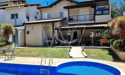 Casa em condomínio fechado com 4 quartos para alugar na rua san conrado, s/n, loteamento caminhos de san conrado (sousas), campinas, 298 m2 por r$ 8.500