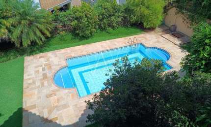 Casa em condomínio fechado com 4 quartos para alugar na Rua Armando Eurico Stocco, 13, Jardim Botânico (Sousas), Campinas, 574 m2 por R$ 13.000