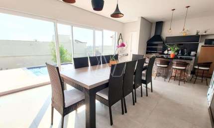Casa em condomínio fechado com 3 quartos à venda na Rua San Conrado, S/N, Loteamento Caminhos de San Conrado (Sousas), Campinas, 201 m2 por R$ 1.490.000