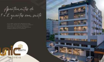 Lançamento no centro da cidade, apartamentos de 1 e 2 quartos