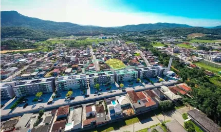 Apartamentos de 2 Dormitórios, Financiável à venda no Sertão do Maruim, São José, Santa Catarina