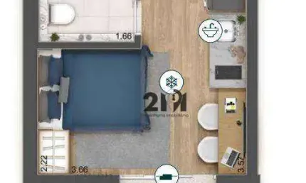 Studio com 1 dormitório à venda, 26 m² por R$ 340.000,00 - Tucuruvi - São Paulo/SP
