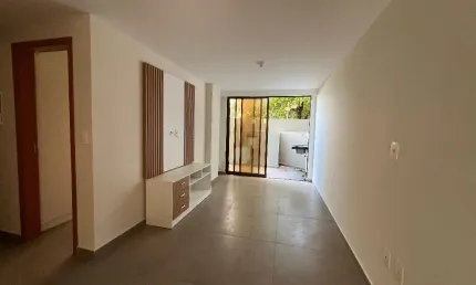 Apartamento em intermares beira mar com 1 quarto e áre externa