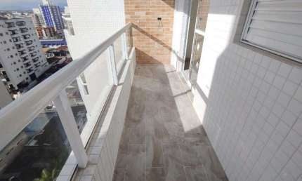 Apto de 1 Dorm, SACADA, 150 metros DA PRAIA. 54m² de área útil. Bairro; Aviação.