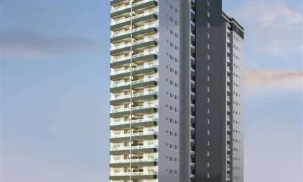 Apto de 1 dorm com sacada, 50 metros da praia, 37 m² de área útil. bairro: aviação.