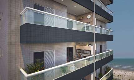 Apto de 2 Dorm, VISTA MAR, 50 metros da PRAIA, 58 m² de área útil. Bairro: AVIAÇÃO.