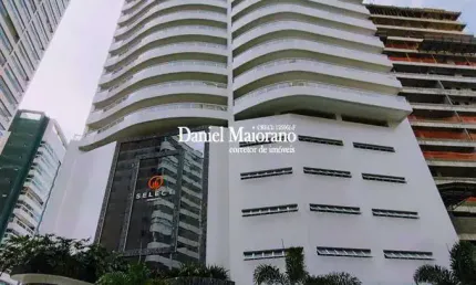 Apto de 3 dorm c/ 2 suítes, 2 vagas, 100 metros da praia, 123,38 m² de área útil. bairro: canto do forte.