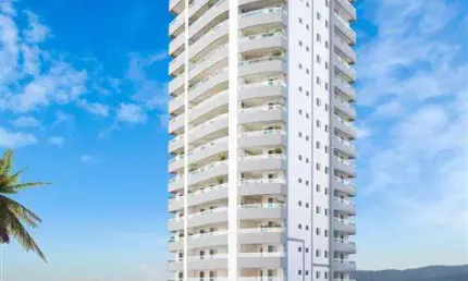 Apto de 2 dorm c/ suíte, prédio frente mar, 73,92 m² de área útil. bairro: caiçara.