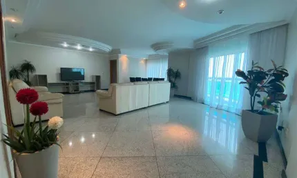 Cobertura de 3 dorm c/ 1 suíte, 3 vagas, frente mar, 233 m² de área útil. bairro: tupi.