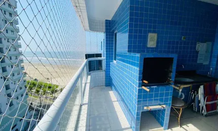 Apto de 2 dorm c/ 1 suíte frente mar, mobiliado, 62 m² de área útil. bairro: maracanã.