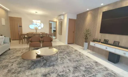 Apto de 3 Dorm c/ 3 suítes, SACADA GOURMET, 148 m² de área útil. Bairro: CANTO DO FORTE.