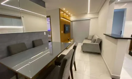 Apto 1 Dorm c/ Suíte, 55,82 m² dev áre útil, MOBILIADO. Bairro: Canto do Forte.