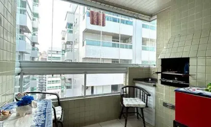 Apto de 1 dorm, c/ sacada gourmet, 55 m² de area util. bairro: aviacao.