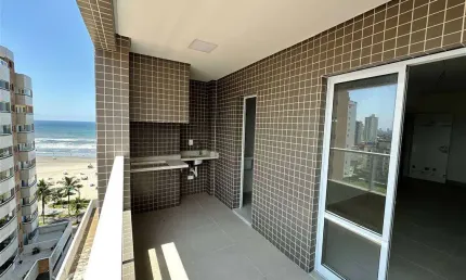 Apto de 2 dorm c/ 1 suíte, vista mar, 66,53 m² de área útil. bairro: jardim real.