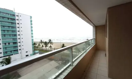 Apto de 2 dorm c/ 1 suíte, vista mar, 82,32 m² de área útil. bairro: jardim real.