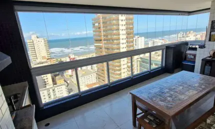 Apto de 3 Dorm c/ 3 SUÍTES, VISTA MAR, 2 VAGAS, 132 m² de área útil. BAIRRO: TUPI.